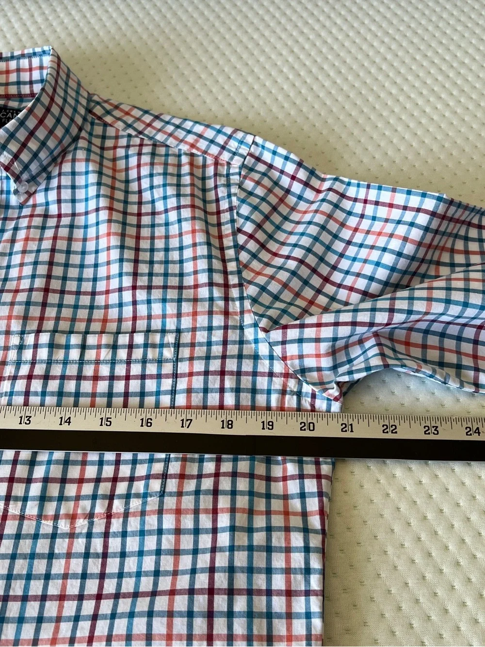 J. Crew collar red cotton
